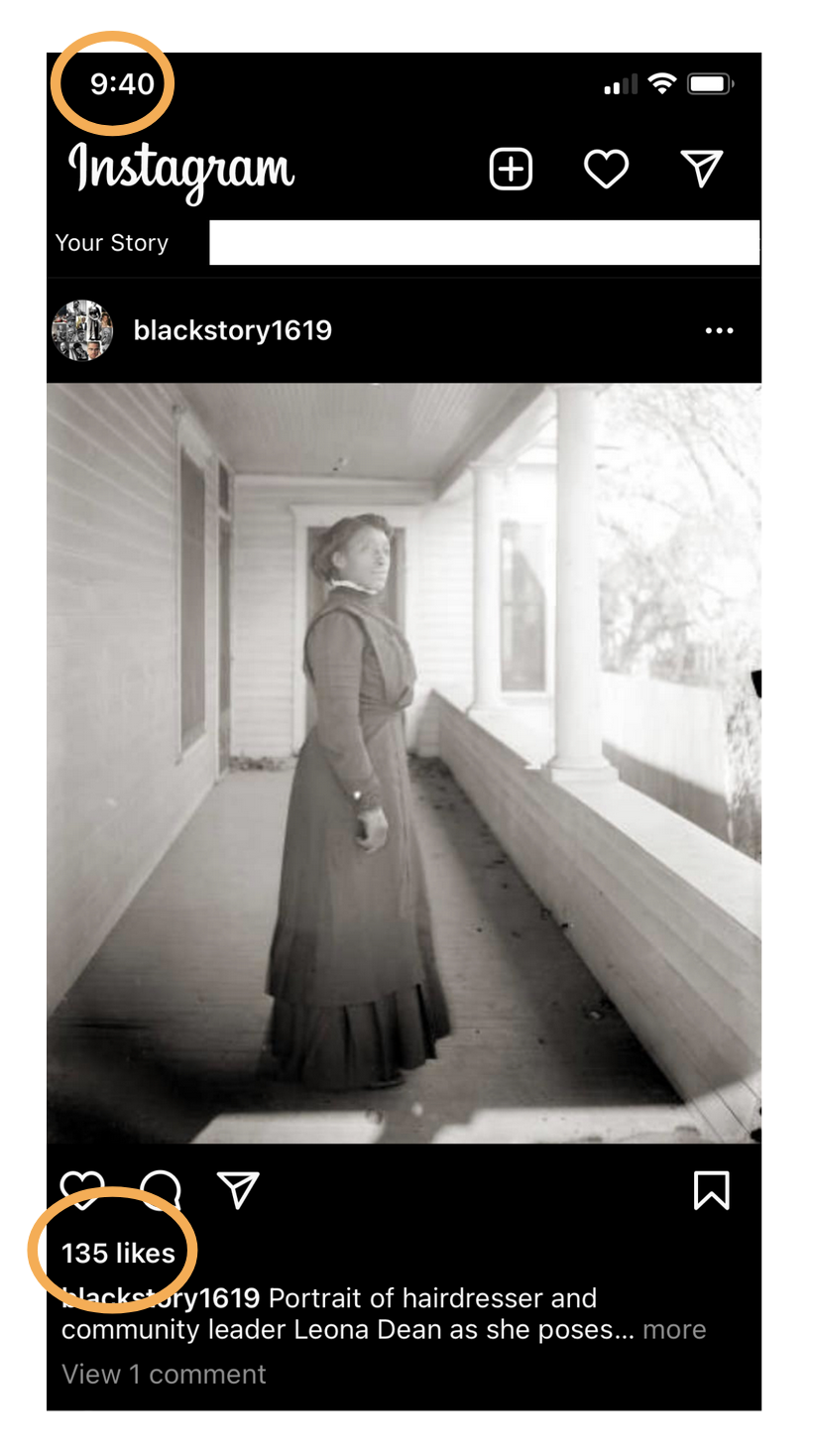A screenshot of an Instagram post showing likes and comments.
